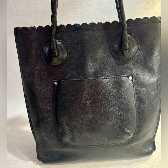 Patricia Nash “Cavo Tote” Black Full-Grain Leather Bag — Like new - Picture 6 of 17